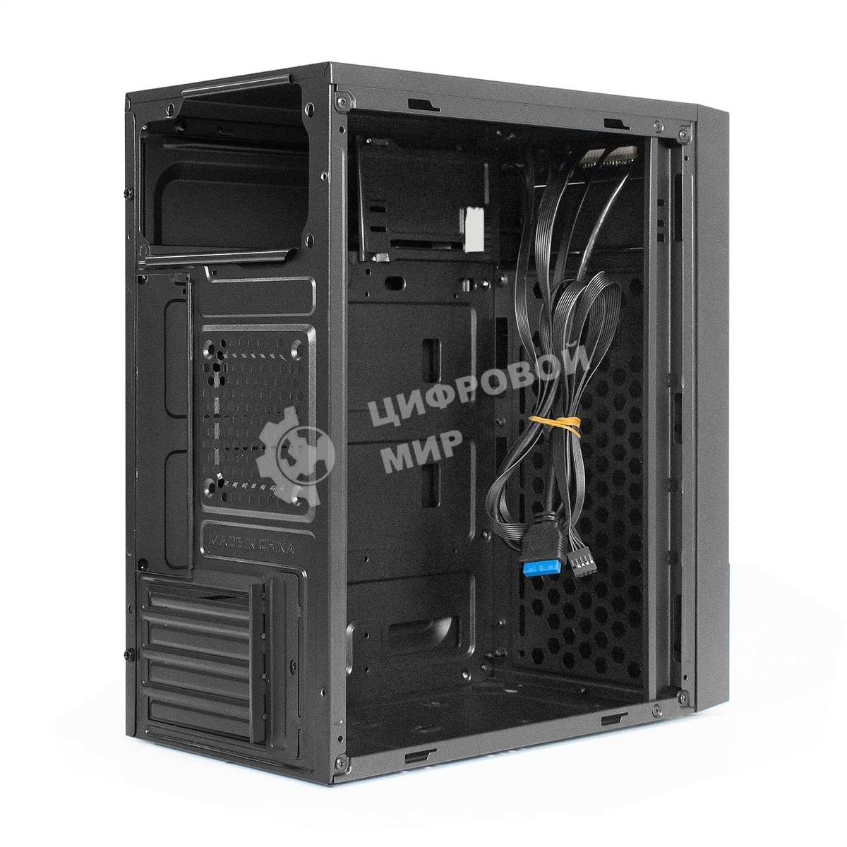 Компьютерный корпус ExeGate BAA-113 EX292347RUS Minitower (mATX, без БП, 2хUSB, аудио, черный)