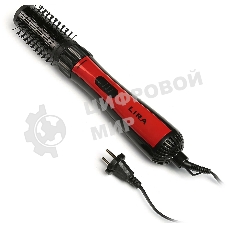 Фен-щетка LIRA LR 0707 черный/красный, 1200 Вт, 50 мм