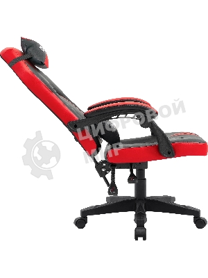 Кресло Defender MERCURY BLACK/RED черный/красный, экокожа