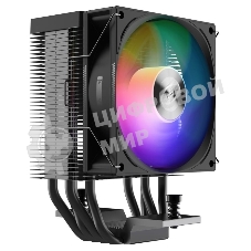 Кулер PCCooler R400 ARGb черный 92мм алюминий+медь 2200r m 30db 4-pin 180W 133мм