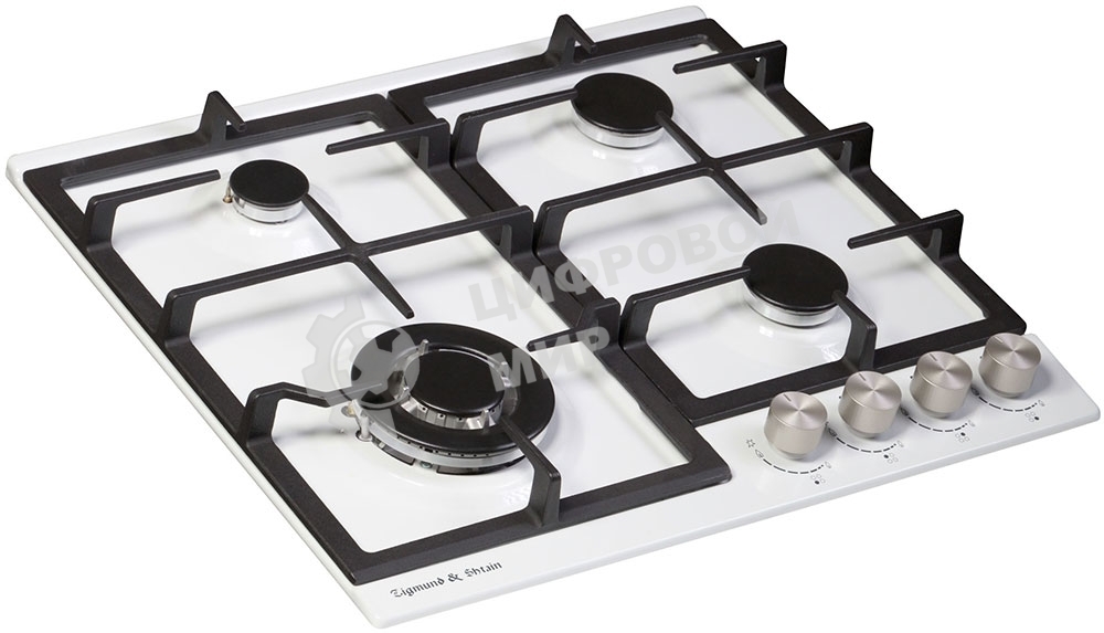 Газовая варочная панель Zigmund & Shtain G 14.6 W независимая, белый