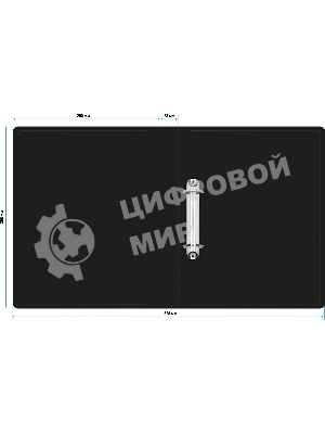 Папка на 2-х кольцах Silwerhof Eco A4, пластик, 0.5мм, черный