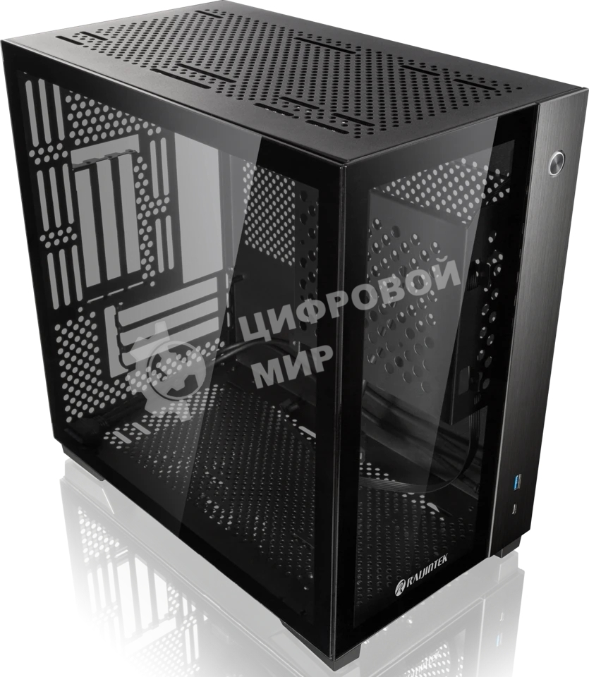 Компьютерный корпус Raijintek PAEAN MINI 0R20B00213 черный, Mini-ITX, for psu ATX PS/2, USB 3.0x2, USB 2.0x2, HD Audiox1