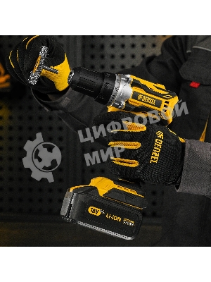 Щетка для дрели Denzel 50 мм, плоская, со шпилькой, нержавеющая витая проволока