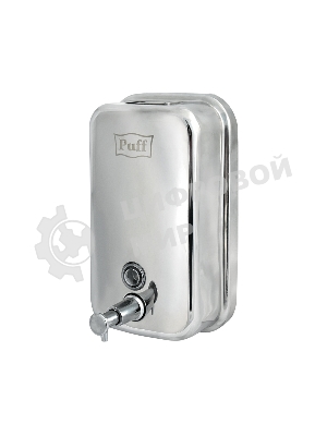Дозатор для жидкого мыла из нерж. стали Puff-8608, хром, 800 мл, глянцевый, 19х12х12 см
