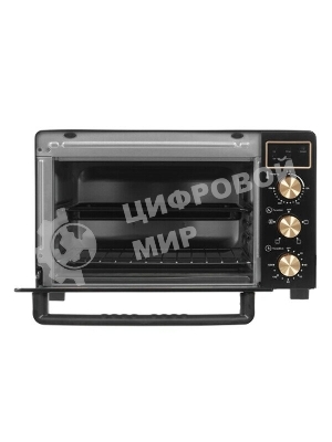 Мини-печь Kraft KF-MO 3506 KGLB (черный/золото) с дисплеем