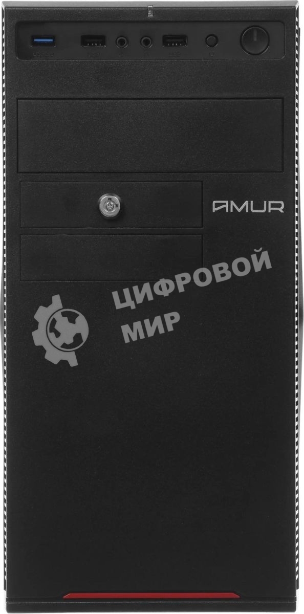 Компьютер Amur Нарвал B7I21 MT i3 12100 (3.3) 16Gb SSD 256Gb UHDG 730 FreeDOS GbitEth 400W мышь клавиатура черный (RUS) (2147002)