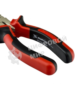 Длинногубцы Matrix 17422 NICKEL 180 мм, изогнутые никелированные, двухкомпонентные рукоятки