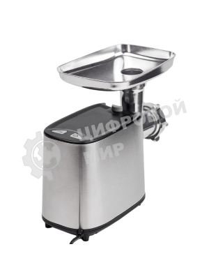 Мясорубка электрическая Centek CT-1617 Juice серебристый, 2000 Вт, 2.0 кг/мин, реверс, защита от перегрузки, насадки - 5