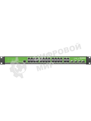 Коммутатор Digma DSW724G-4C-R, 24×1 Гбит/с + 4×1 Гбит/с Combo, управляемый