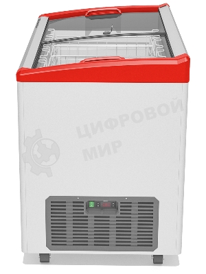 Морозильный ларь FROSTOR GELLAR FG 350 E, белый/красный, 310л, 3 корзины