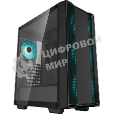 Компьютерный корпус MidiTower Deepcool CC560 A-RGB черный (ATX, без БП, ARGB, USB3.2 Type-A+USB 2.0 Type-A) (R-CC560-BKTAA4-G-2)