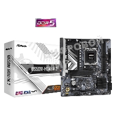 Материнская плата ASRock B650M-HDV/M.2, AM5, AMD B650, 2xDDR5, 4xSATA, 2xM.2, 1xPCIe 4.0 x16, 1xPCIe 4.0 x4, 1xPCIe 3.0 x1, 1xDP, 1xHDMI, 1x2.5Gb LAN, 1xUSB-C 5Gbps, 2xUSB-A 5Gbps, 4xUSB-A 2.0, 3x3.5 мм, 7.1, mATX