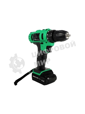 Дрель-шуруповерт Zitrek Greenpower 12-Li 063-4074, 12 В, 1,5 Ач, 32 Нм, щеточный