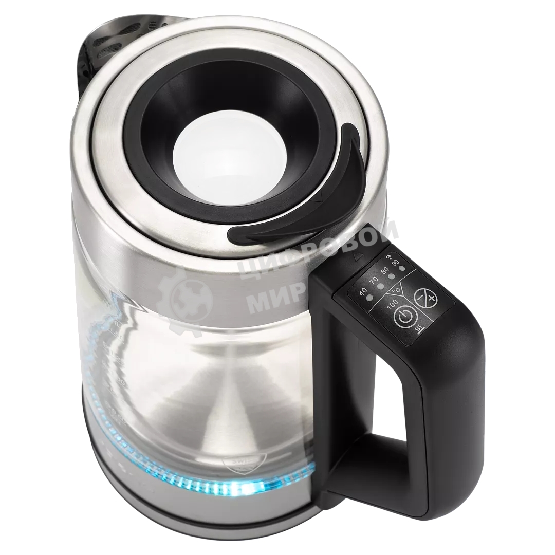 Чайник электрический Polaris PWK-1725-СGLD серебристый матовый, 1.7 л, 2200 Вт