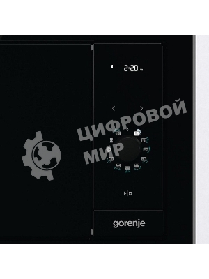 Встраиваемая микроволновая печь GORENJE BM235G1SYB черный 23 л, 900 Вт, переключатели - поворотный механизм/сенсор