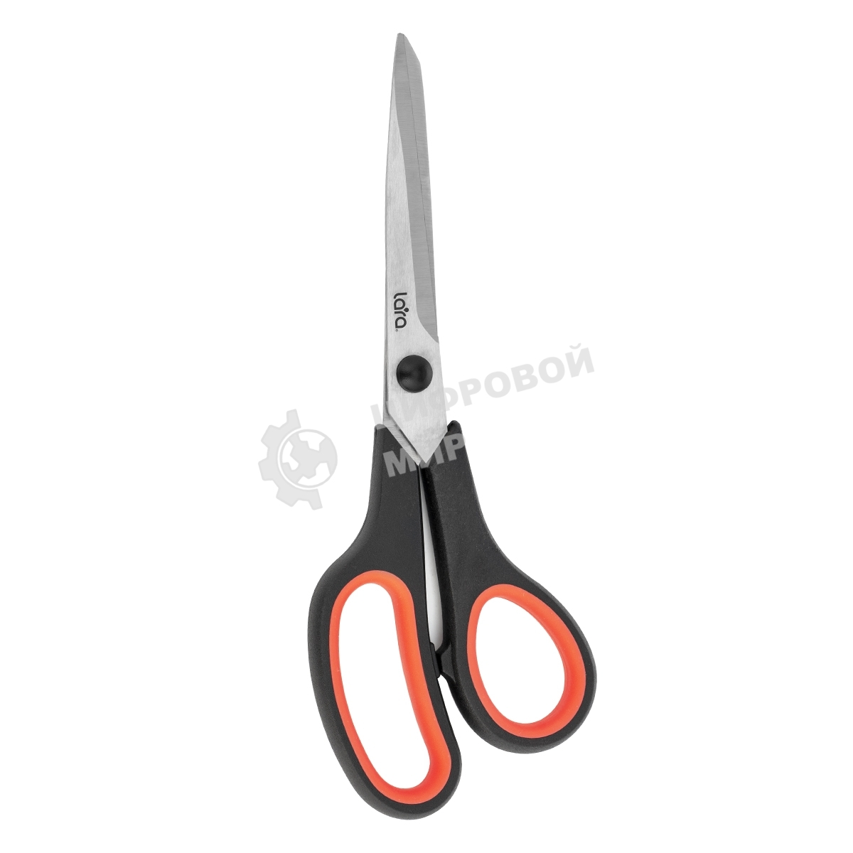 Ножницы LARA LR05-90 BLISTER 21,5 см, прорезиненные ручки, сверхострая заточка, нержавеющая сталь 2CR14