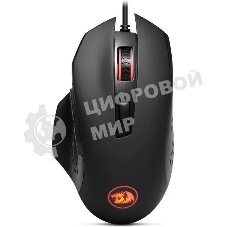 Мышь проводная Redragon Gainer черный, 3200 dpi, USB, кнопки - 6