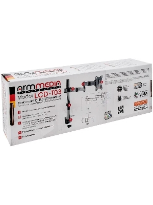 Кронштейн для мониторов Arm Media LCD-T03 черный 15