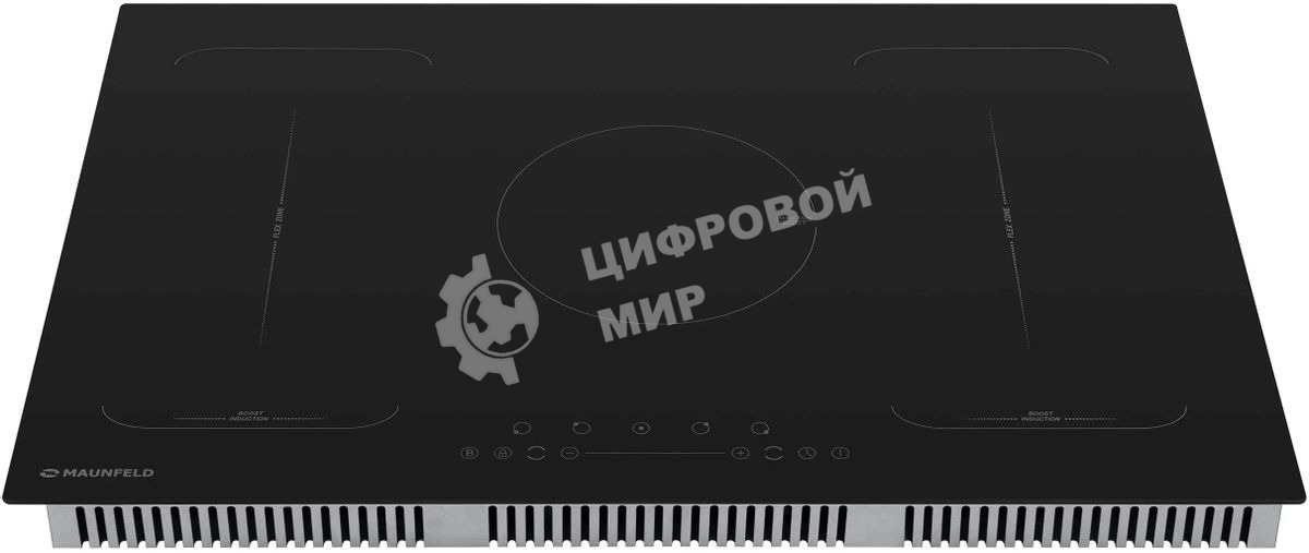 Индукционная варочная панель Maunfeld EVI.775-FL2-BK, конфорок: 5 шт., стеклокерамика, независимая, черный