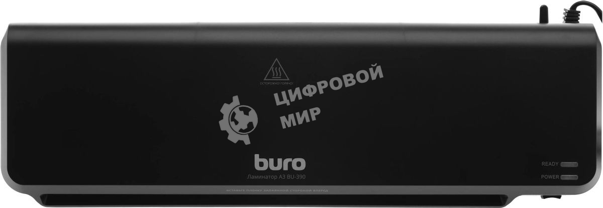 Ламинатор Buro BU-L390 черный A3 (70-125мкм) 30см/мин (2вал.) хол.лам. лам.фото