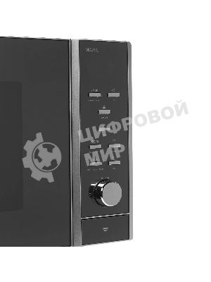 Микроволновая печь CASO MG 25 Ceramic Menu серебристый/черный, 25 л, 900 Вт, переключатели - кнопки, поворотный механизм