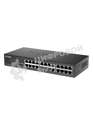 Коммутатор D-Link DGS-1024D/J1A, 24×1 Гбит/с, неуправляемый