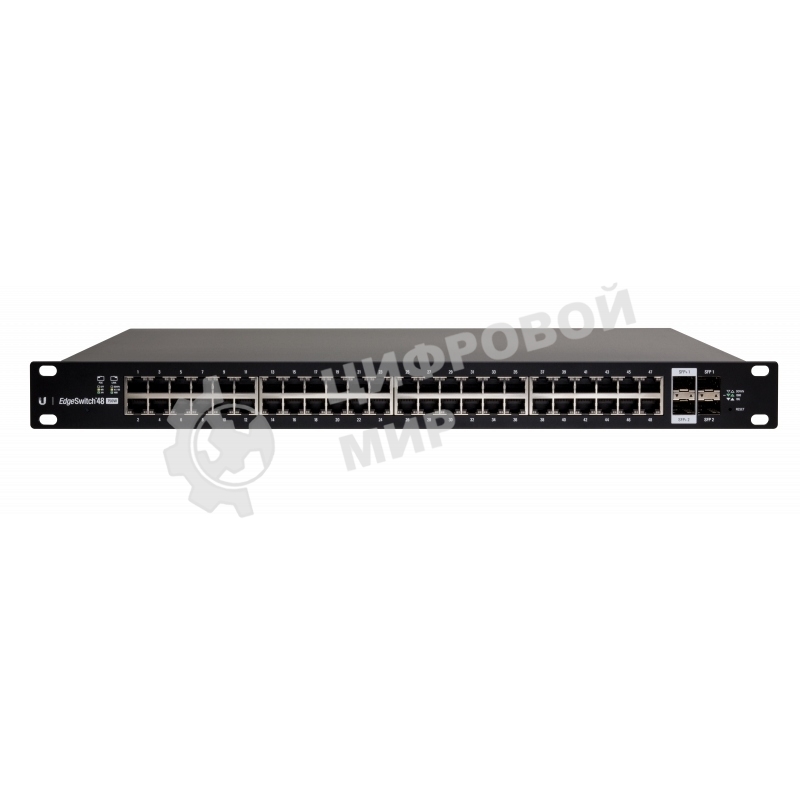 Коммутатор Ubiquiti EdgeSwitch 48 500W (ES-48-500W), 48×1 Гбит/с PoE + 2×1 Гбит/с SFP + 2×10 Гбит/с SFP+, управляемый