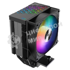 Кулер PCCooler R400 ARGb черный 92мм алюминий+медь 2200r m 30db 4-pin 180W 133мм