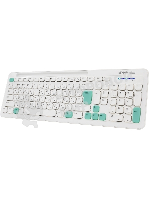 Комплект клавиатура+мышь Defender Cerrato C-978 беспроводной, USB, 1600 DPI, белый/голубой