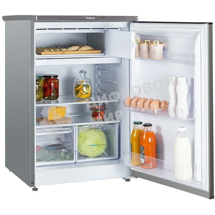 Холодильник Бирюса M508 металлик однокамерный 116/34л морозилка сверху