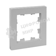 Рамка EKF 1-м Эпика пластик алюм., UP1-FPA-01