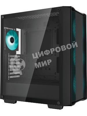 Компьютерный корпус MidiTower Deepcool CC560 A-RGB черный (ATX, без БП, ARGB, USB3.2 Type-A+USB 2.0 Type-A) (R-CC560-BKTAA4-G-2)