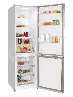 Холодильник Nordfrost RFC 390D NFS серебристый двухкамерный 240/95л морозилка снизу