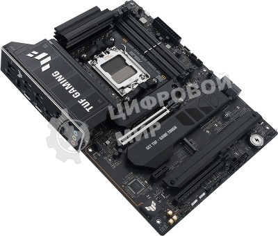 Материнская плата ASUS TUF GAMING X870E-PLUS WIFI7, AM5, AMD X870E, 4xDDR5, 4xSATA, 4xM.2, 1xPCIe 5.0 x16, 1xPCIe 4.0 x4, 1xPCIe 3.0 x1, 1xHDMI, 1x2.5Gb LAN, Wi-Fi 7, Bluetooth 5.4, 2xUSB-C 40Gbps, 3xUSB-A 10Gbps, 4xUSB-A 5Gbps, 4xUSB-A 2.0, 3x3.5 мм, 7.1