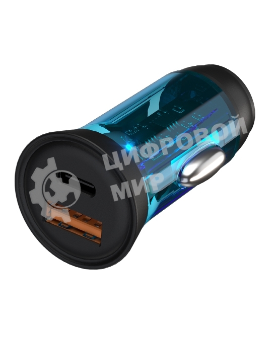 Автомобильное зарядное устройство Maxvi CCM-MS603PD 43W 6A (USB + Type-C, QC3.0 PD3.0) черный