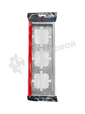 Рамка 3-мест. горизонт. ZIMA серый матовый LEZARD 704-7400-148