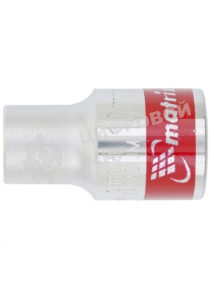 Головка торцевая Matrix 13110 10 мм, 6-гранная, CrV, под квадрат 1/2