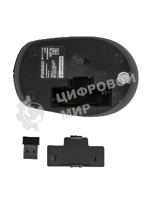 Комплект клавиатура+мышь Fusion GKIT-752 беспроводной, USB, 1000 DPI, чёрный