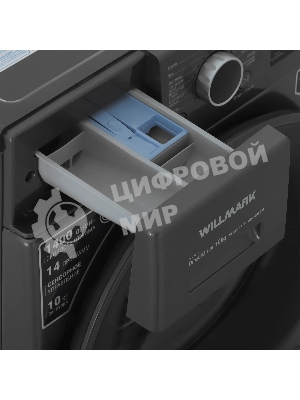 Стиральная машина Willmark WMF-1015LG графит, загрузка фронтальная 10кг, 1400 об/мин., класс: A+++