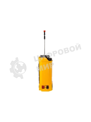 Опрыскиватель аккумуляторный Huter SP-12AC, аккумуляторный, ранцевый, 12л, желтый/черный