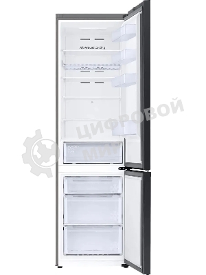 Холодильник Samsung RB38C6B2E22/EF черный двухкамерный 276/114 л морозилка снизу, No Frost