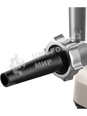 Мясорубка электрическая Kitfort КТ-2126 серый, 800 Вт, 1.2 кг/мин, реверс, защита от перегрузки, насадки - 4