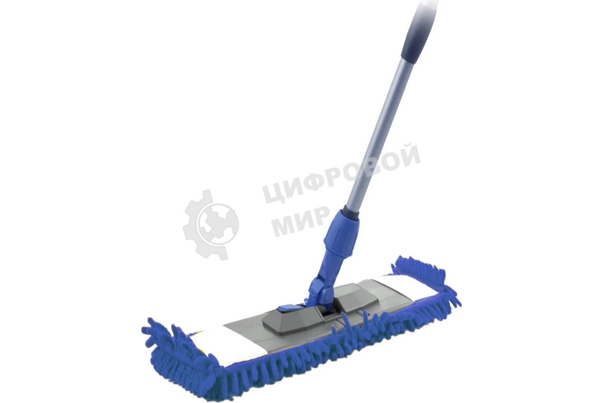 Швабра HAPPY PANDA HP-M04 телескопическая, 120 см, с насадкой микрофибра лапша