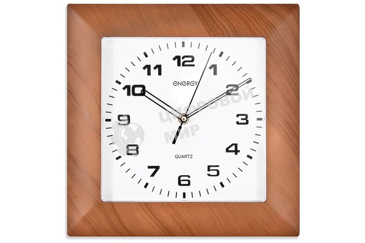 Часы настенные кварцевые Energy ЕС-14 квадратные