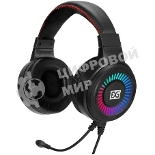 Гарнитура проводная полноразмерная игровая с микрофоном (гарнитура) ExeGate Gaming HS-520G (USB, 2x3.5мм, динамик 40мм, 20-20000Гц, длина кабеля 2.5м, регулировка громкости, RGb подсветка)
