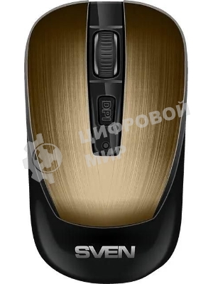 Мышь беспроводная SVEN RX-380W античная бронза, 1600 dpi, радиоканал, USB, кнопки - 4