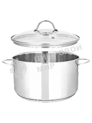 Кастрюля APPETITE SH05193 pretty 1,9 лиз нержавеющей стали 1,9 л, стеклянная крышка с ободком и пароотводом, диаметр 16см