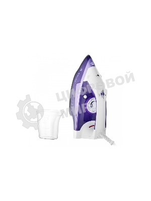 Утюг BRAYER BR4004 фиолетовый/белый, 2400 Вт, 25 г/мин, 140 г/мин, 280 мл