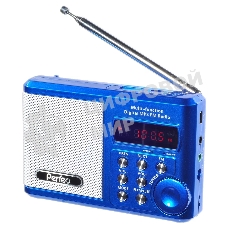 Радиоприемник Perfeo мини-аудио Sound Ranger, FM MP3 USB microSD In/Out ридер, BL-5C 1000mAh, синий (PF-SV922BLU)